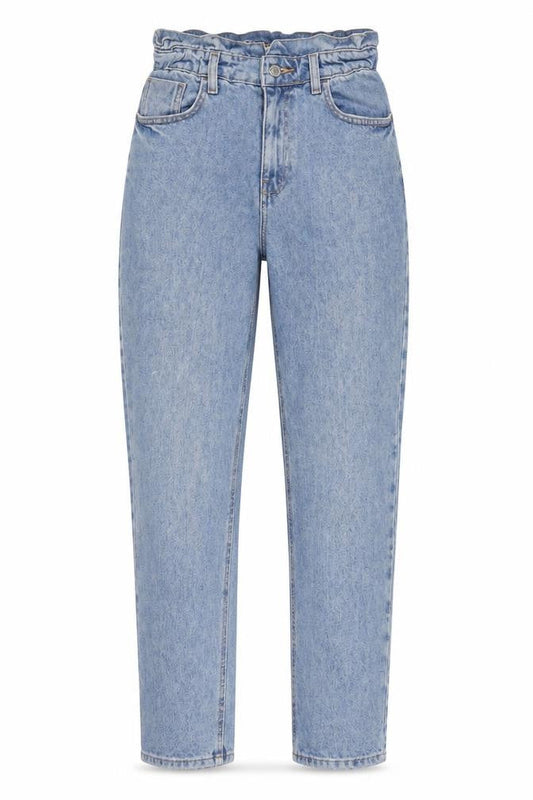 Denim & Co. Womens Blue Cotton Straight Jeans Size 10 L28 in Regular Zip