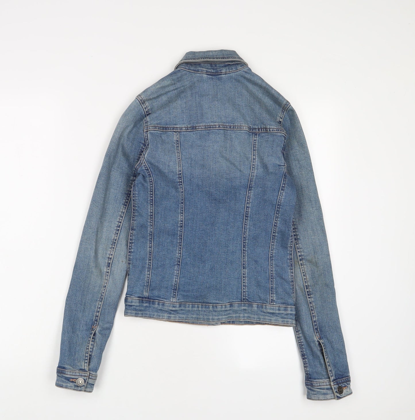 NEXT Womens Blue Jacket Size 6 Button