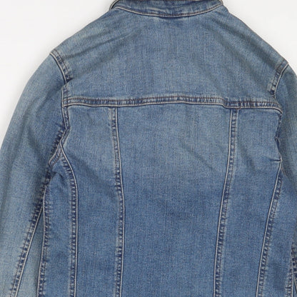 Next Womens Blue Jacket Size 6 Button