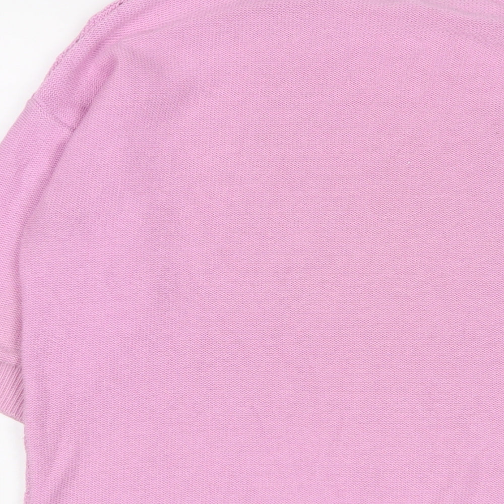 Damart Womens Purple Crew Neck Acrylic Pullover Jumper Size 14 - 14-16