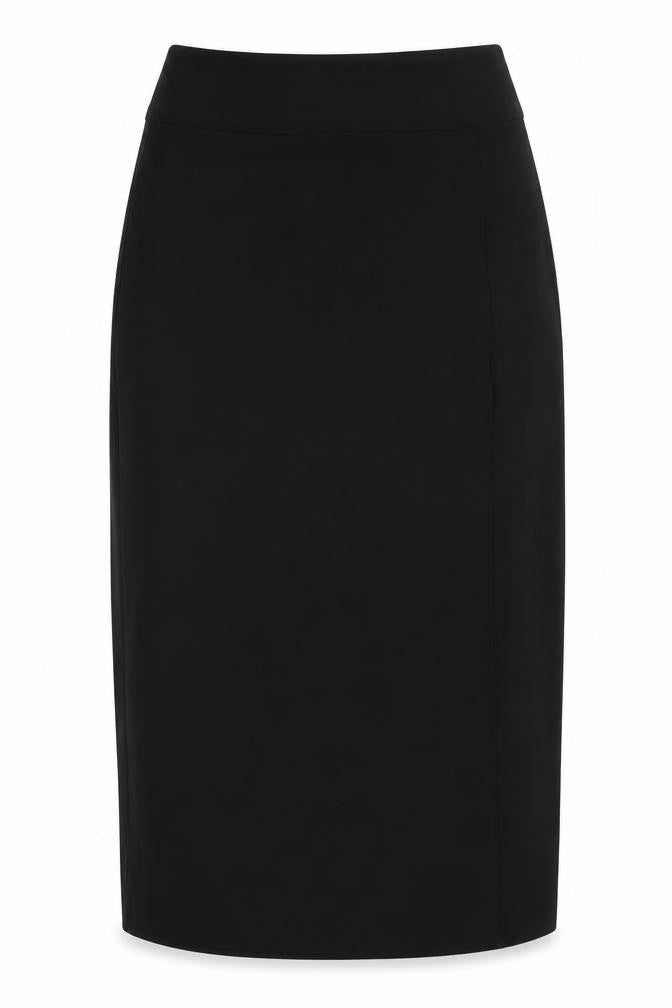 Marks & Spencer Womens Black Polyester A-Line Skirt Size 8 Zip