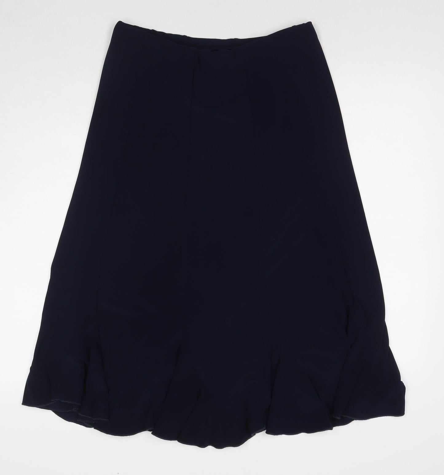 Saloos Womens Blue Polyester Trumpet Skirt Size L