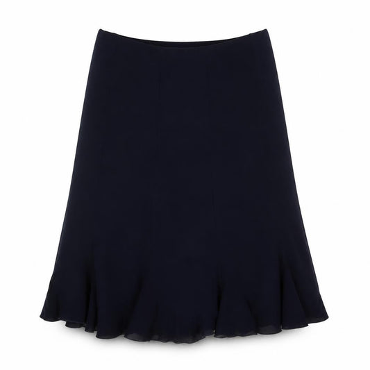 Saloos Womens Blue Polyester Trumpet Skirt Size L