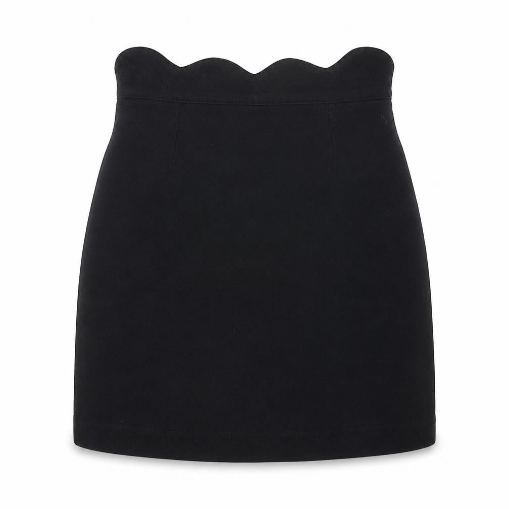Cooperative Womens Black Polyester A-Line Skirt Size XS Zip