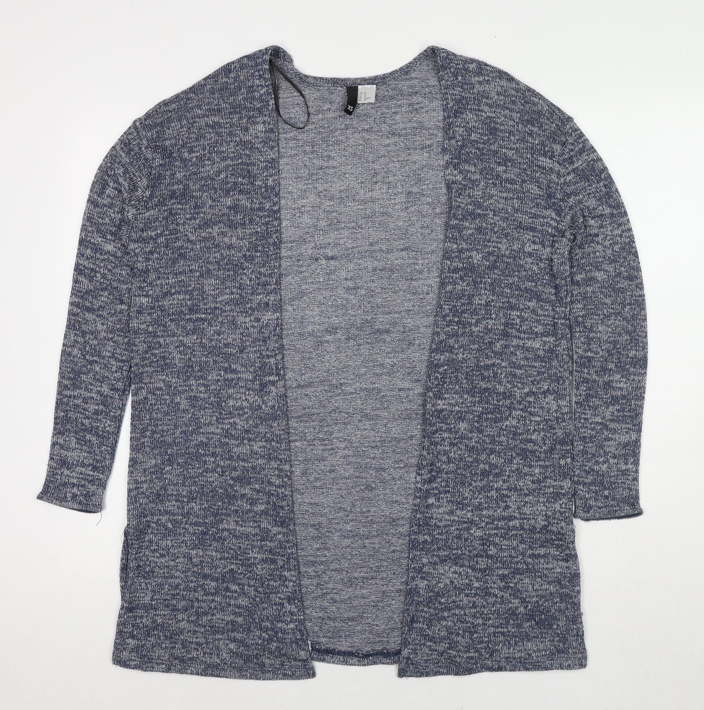 Divided by H&M Womens Blue V-Neck Viscose Cardigan Jumper Size XS