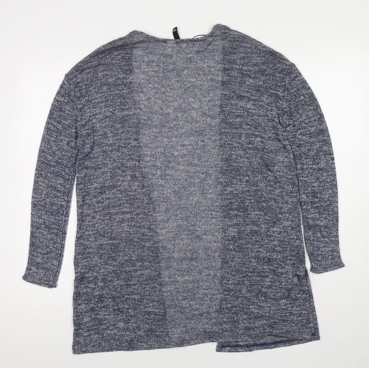 Divided by H&M Womens Blue V-Neck Viscose Cardigan Jumper Size XS