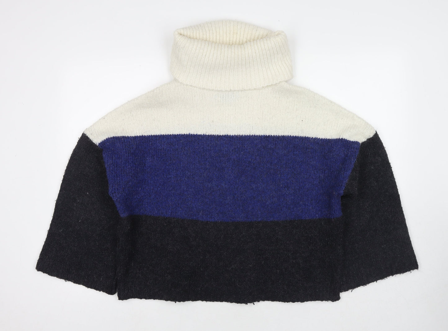 Only Womens Multicoloured Roll Neck Polyester Pullover Jumper Size M