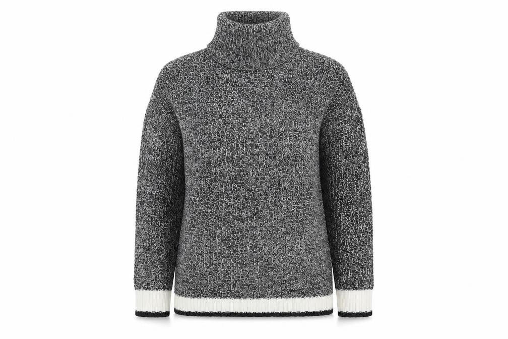 H&M Womens Black Roll Neck Acrylic Pullover Jumper Size S