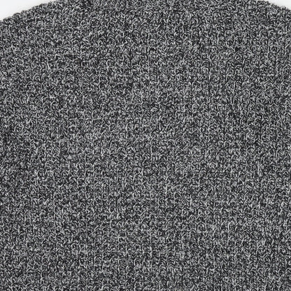 H&M Womens Black Roll Neck Acrylic Pullover Jumper Size S