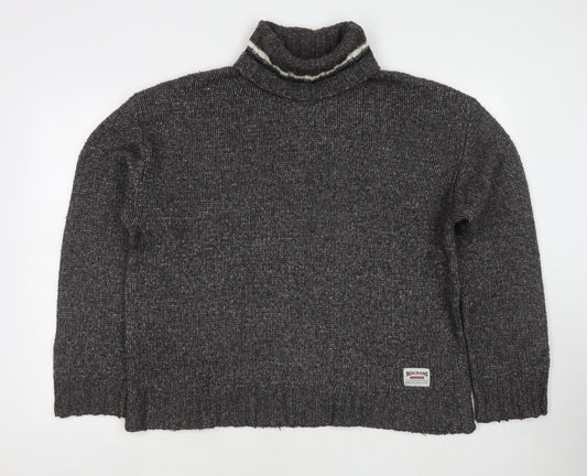 BDG Womens Grey Roll Neck Polyester Pullover Jumper Size L