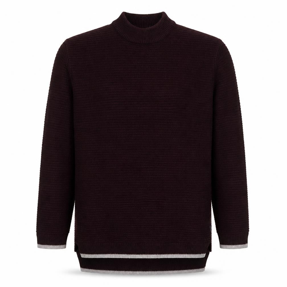 CynCal Mens Red Round Neck Acetate Pullover Jumper Size M Long Sleeve