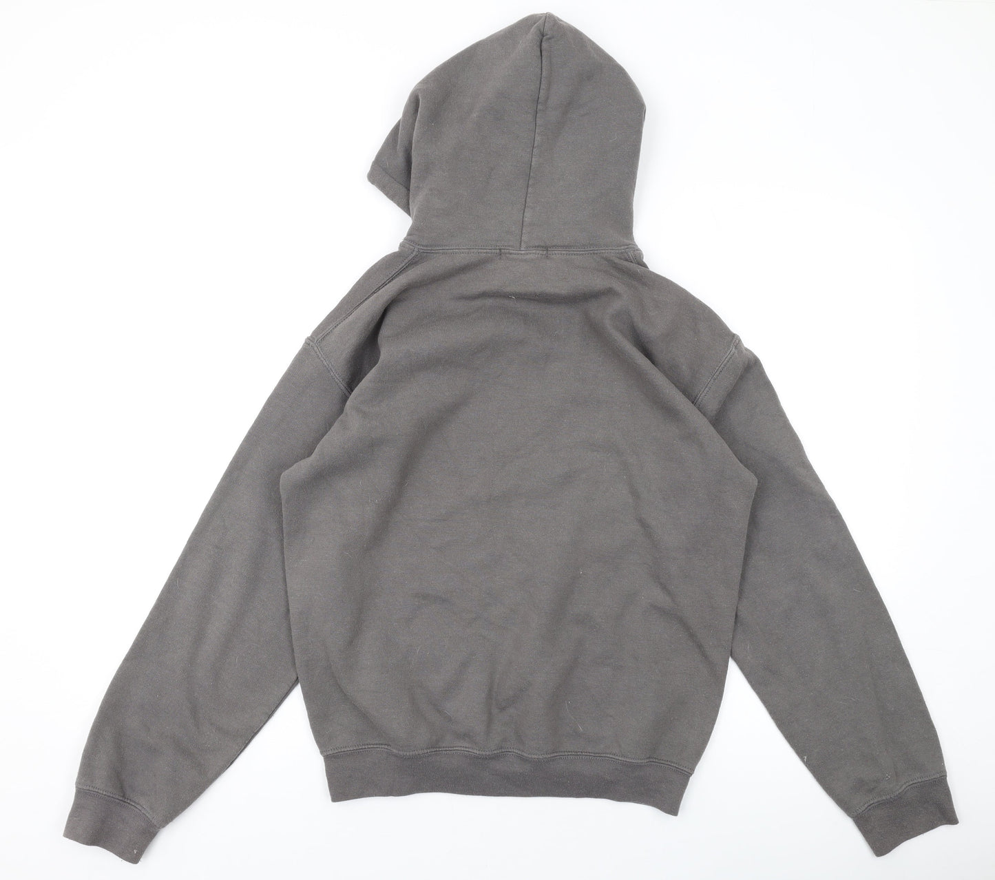 Missy Empire Womens Grey Cotton Pullover Hoodie Size 6 Pullover