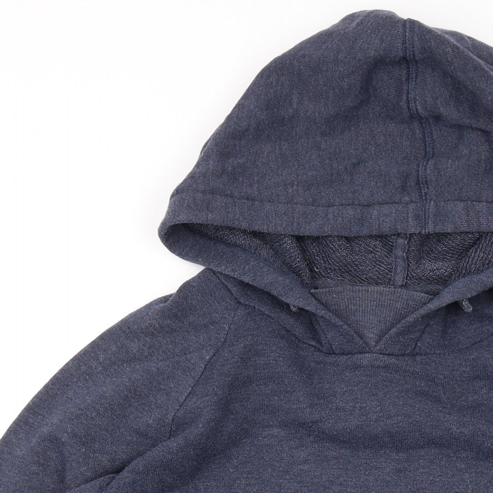 NEXT Womens Blue Cotton Pullover Hoodie Size 10 Pullover