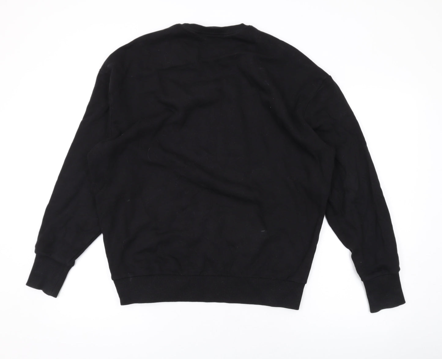 ASOS Womens Black Cotton Pullover Sweatshirt Size 10 Pullover