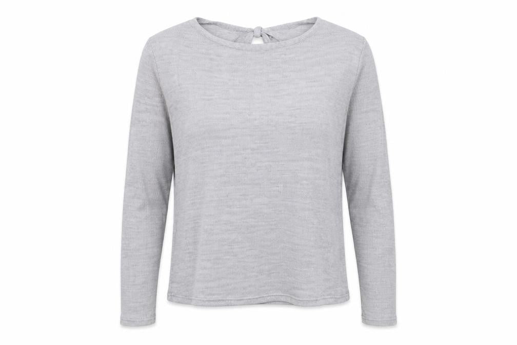 Divided by H&M Womens Grey Round Neck Polyester Pullover Jumper Size L