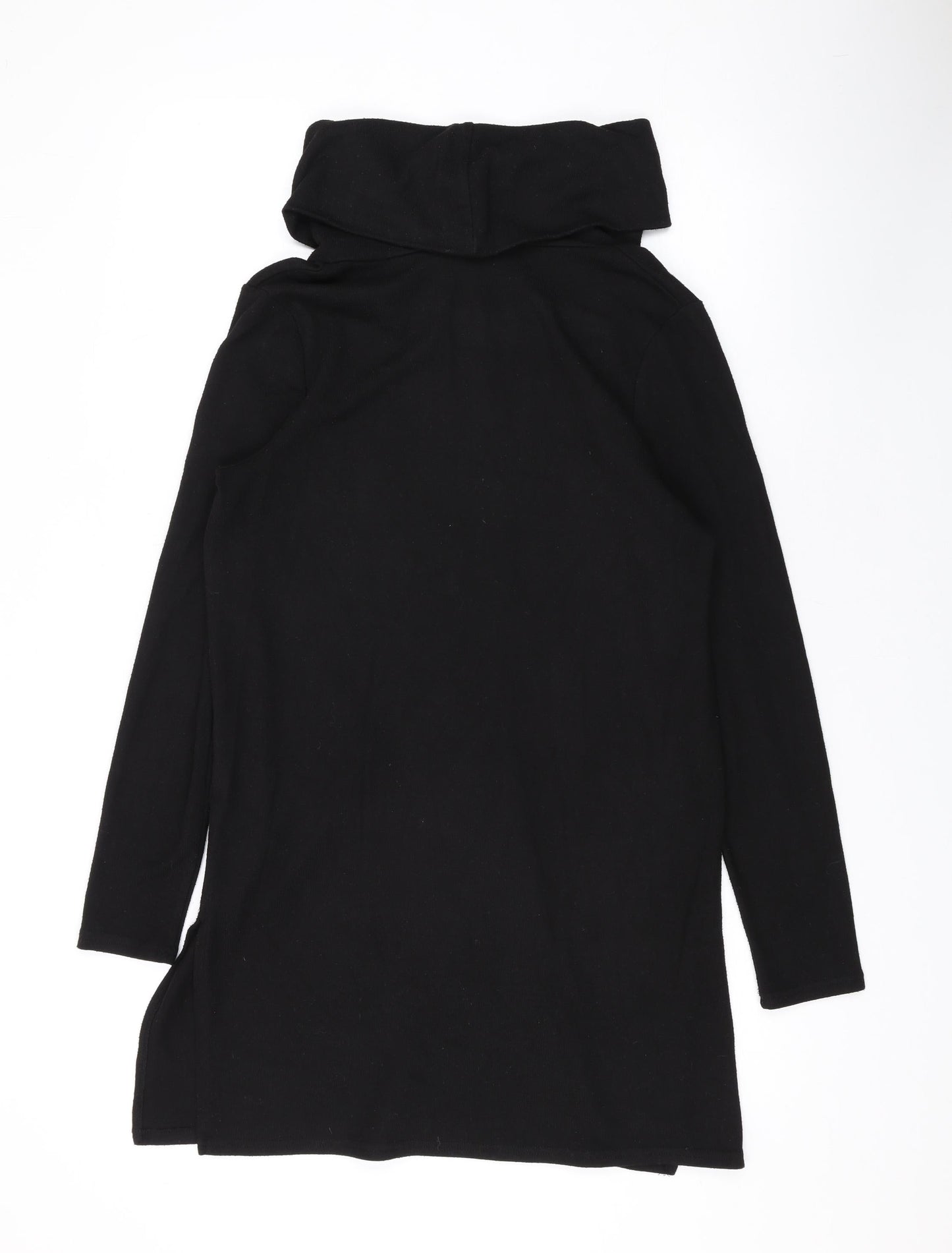 Dorothy Perkins Womens Black Roll Neck Polyester Pullover Jumper Size 10