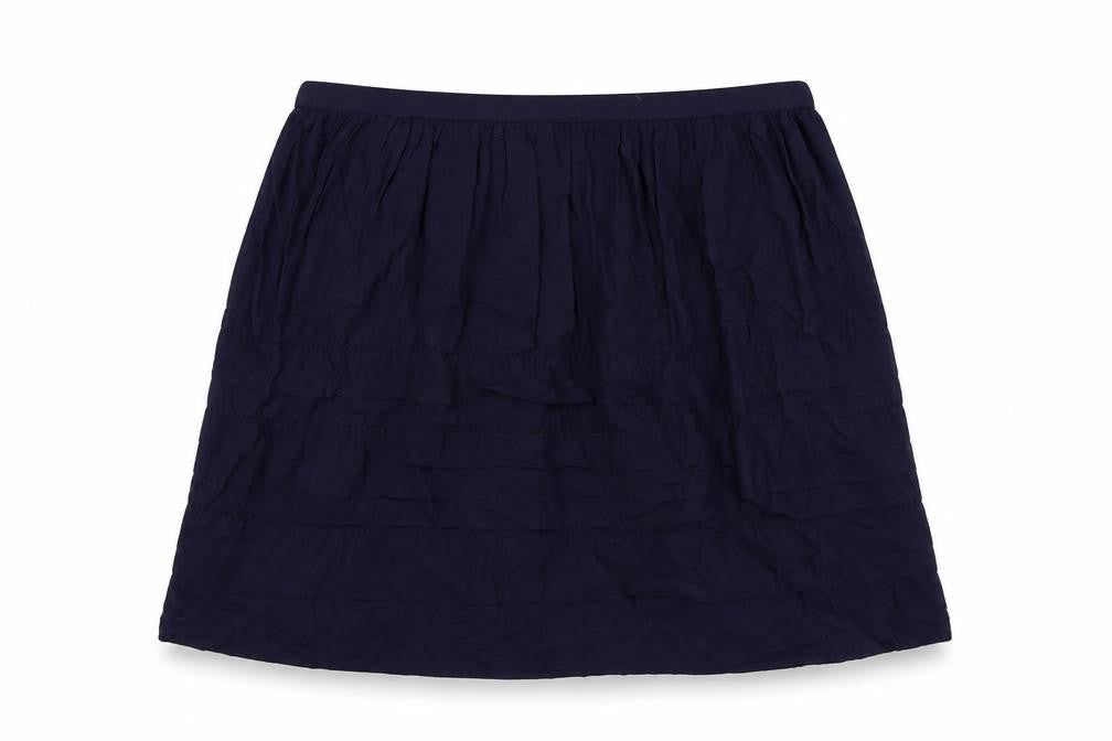 Gap Womens Blue Cotton A-Line Skirt Size 12 Zip - Lined