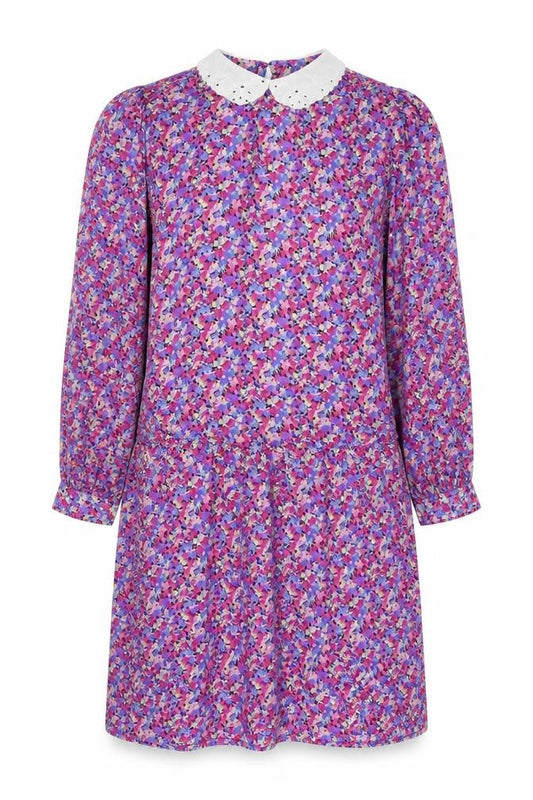 Dan Howard Matrnities Womens Multicoloured Floral Polyester A-Line Size 12 Collared Button - Vintage