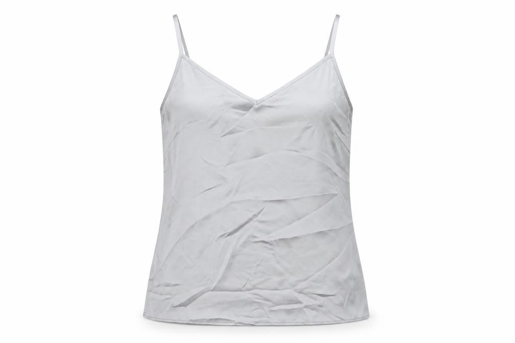 Marks & Spencer Womens Grey Polyester Camisole Tank Size 10 V-Neck