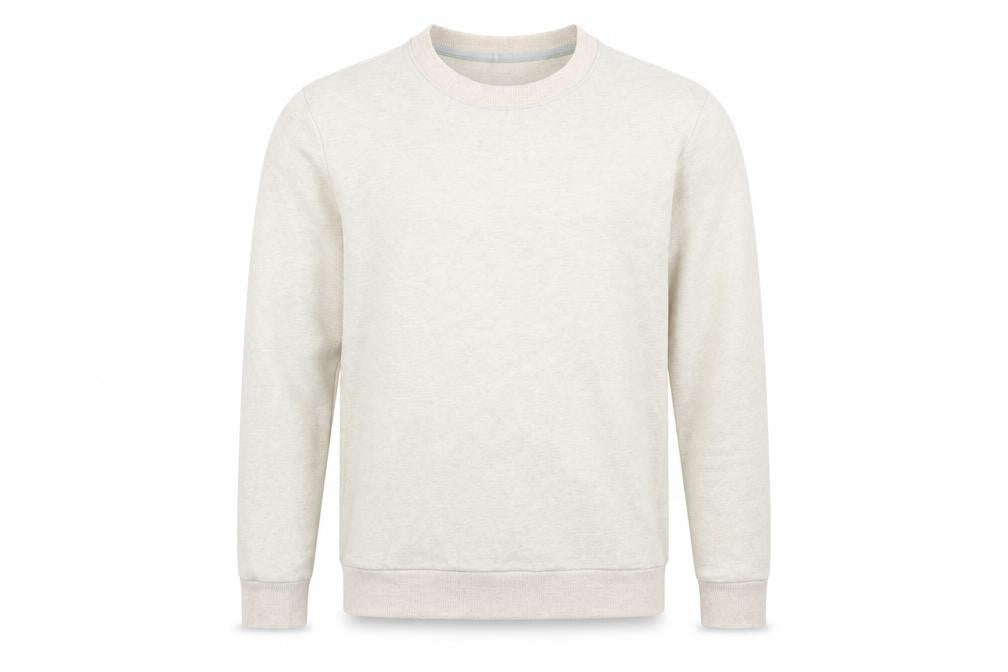 Find Mens Beige Cotton Pullover Sweatshirt Size S