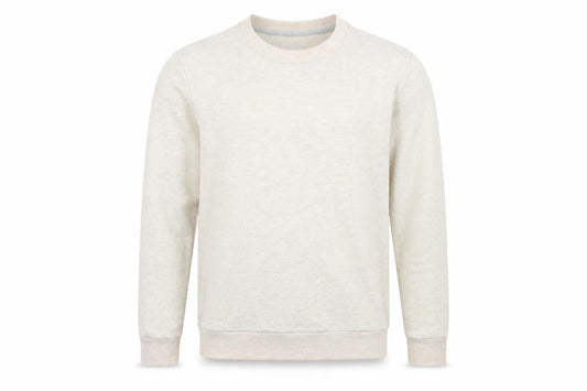 Find Mens Beige Cotton Pullover Sweatshirt Size S