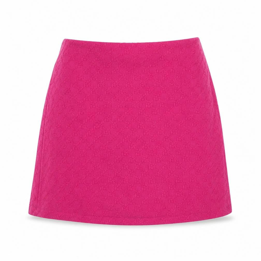 Marks & Spencer Womens Pink Wool A-Line Skirt Size 6 Zip