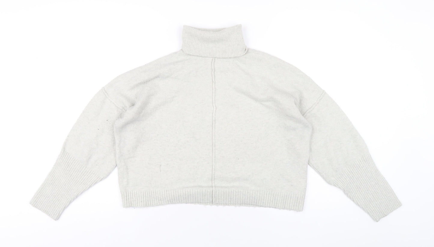 Missguided Womens Grey Roll Neck Polyester Pullover Jumper Size 6