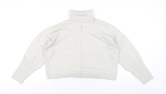 Missguided Womens Grey Roll Neck Polyester Pullover Jumper Size 6
