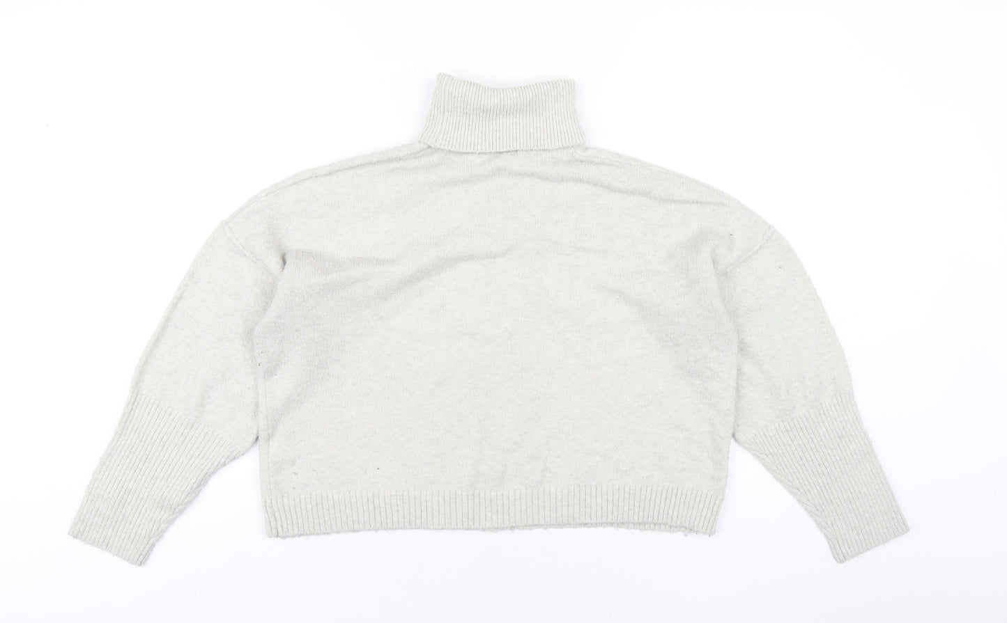 Missguided Womens Grey Roll Neck Polyester Pullover Jumper Size 6