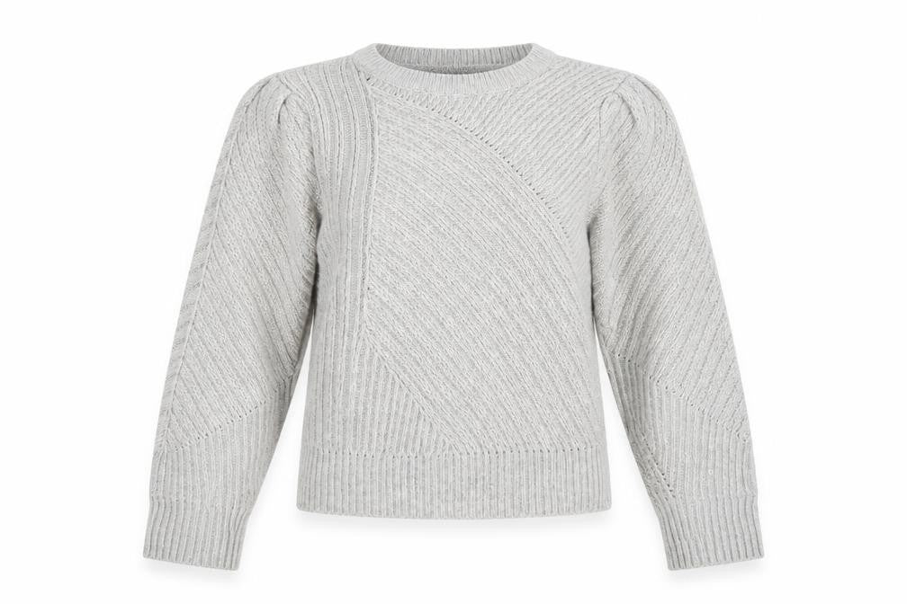 Marks & Spencer Womens Grey Crew Neck Polyester Pullover Jumper Size 10