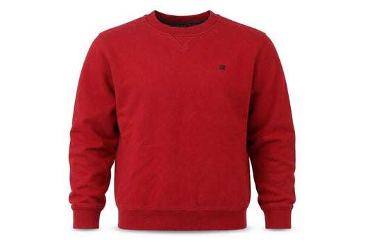 CS Active Mens Red Cotton Pullover Sweatshirt Size M