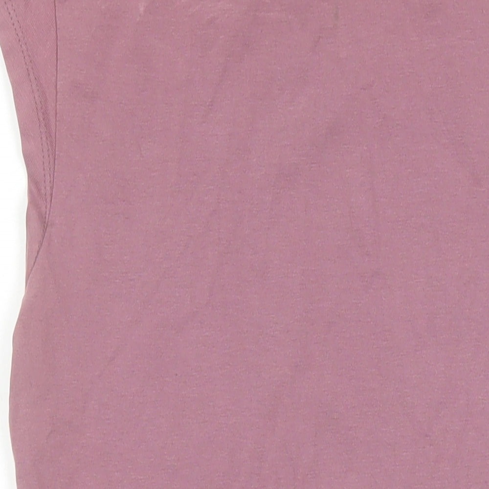 ASOS Womens Purple Cotton Playsuit One-Piece Size 10 Snap