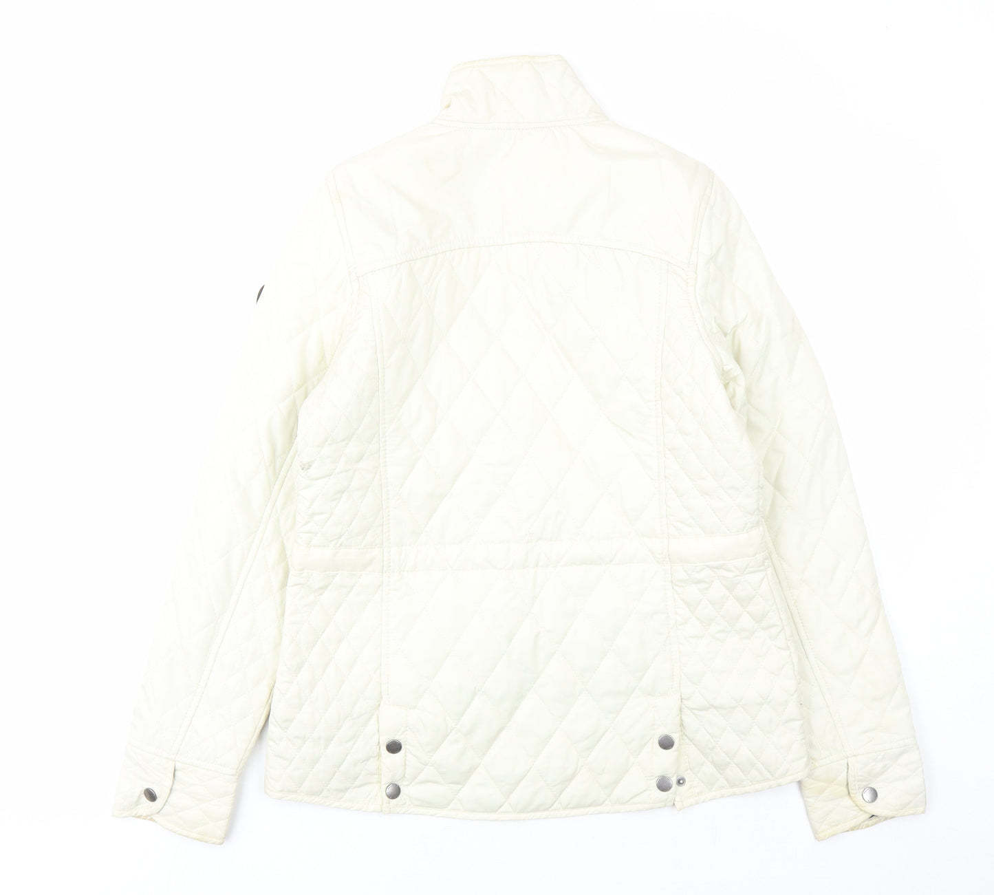 Regatta Womens White Quilted Coat Size 10 Zip - Pockets