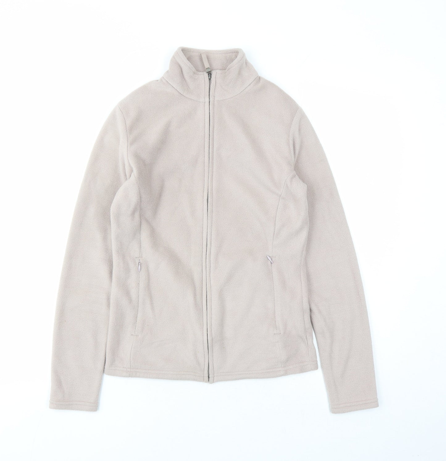 Marks and Spencer Womens Beige Jacket Size 8 Zip - Pockets