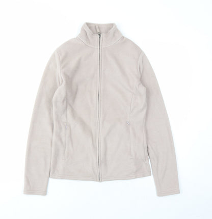 Marks & Spencer Womens Beige Jacket Size 8 Zip - Pockets