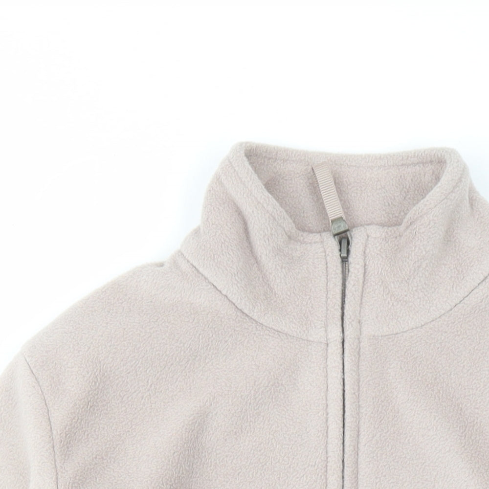 Marks and Spencer Womens Beige Jacket Size 8 Zip - Pockets