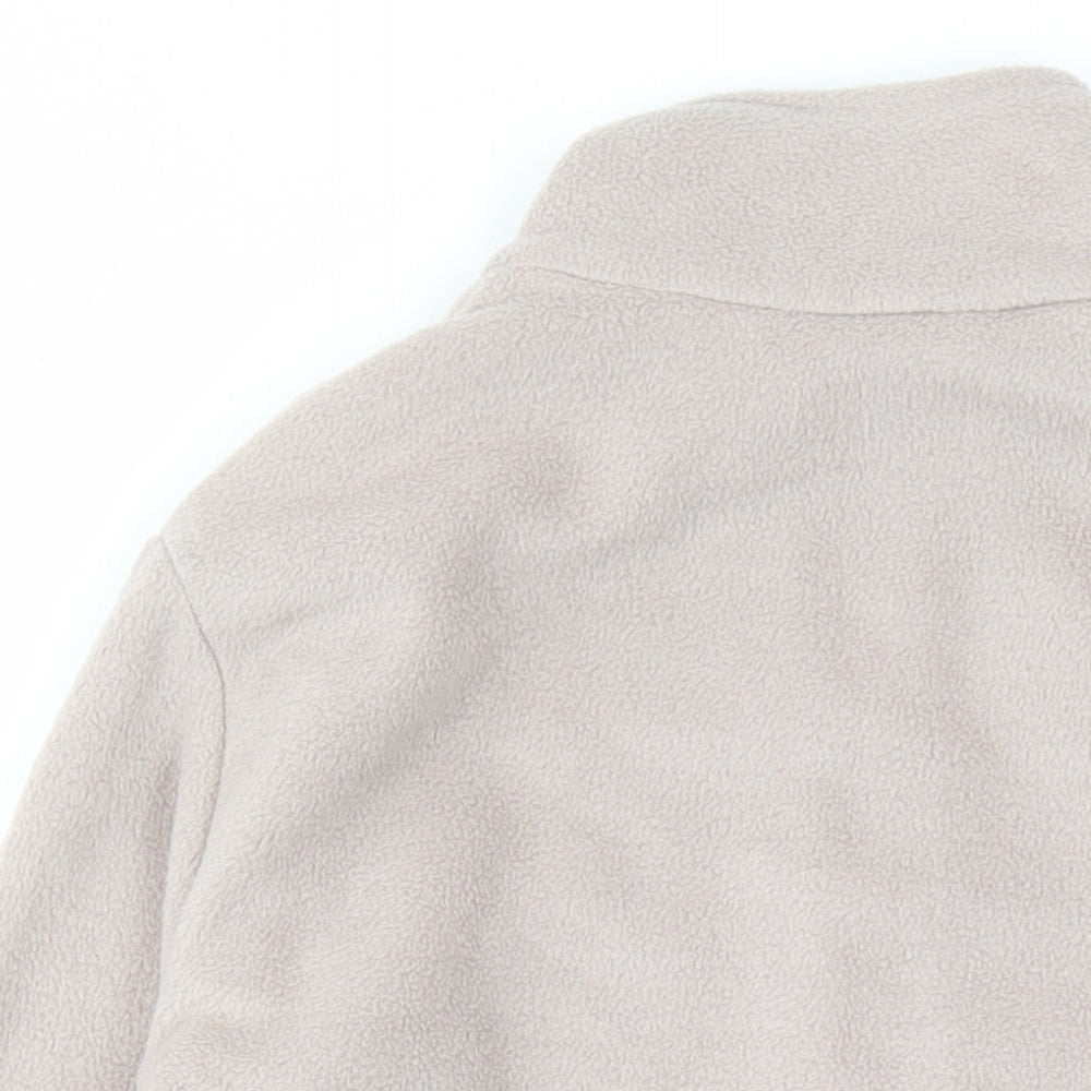 Marks and Spencer Womens Beige Jacket Size 8 Zip - Pockets