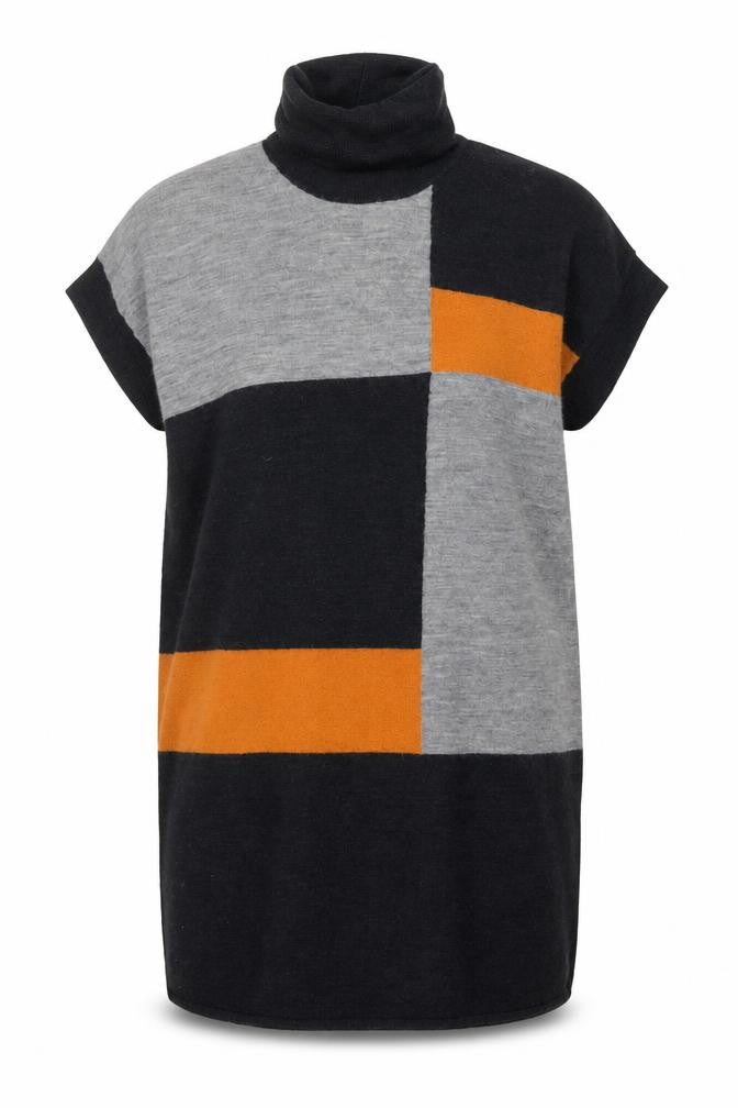 Masai Womens Grey Roll Neck Wool Tunic Jumper Size M