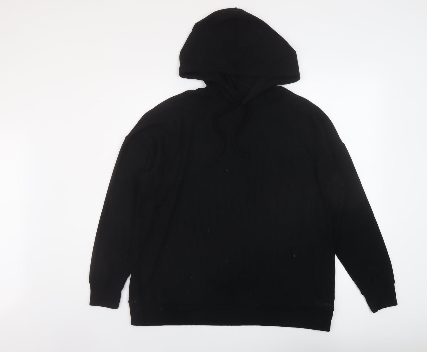 USA Pro Womens Black Polyester Pullover Hoodie Size 12 Pullover