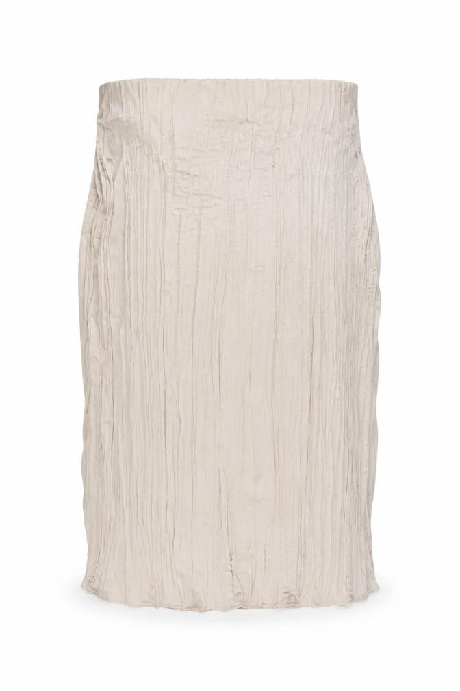H&M Womens Beige Polyester Pleated Skirt Size 2XL