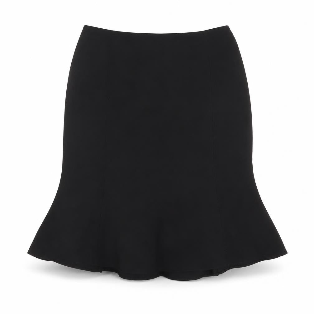 Precis Womens Black Polyester A-Line Skirt Size 16 Zip