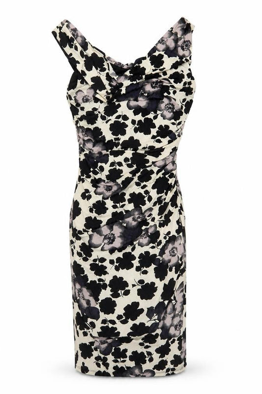 Phase Eight Womens Black Polyester Bodycon Size 12 Cowl Neck Pullover