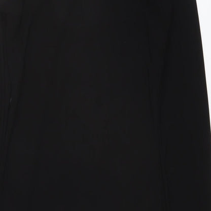 PRETTYLITTLETHING Womens Black Polyester Bodycon Size 8 Crew Neck Pullover