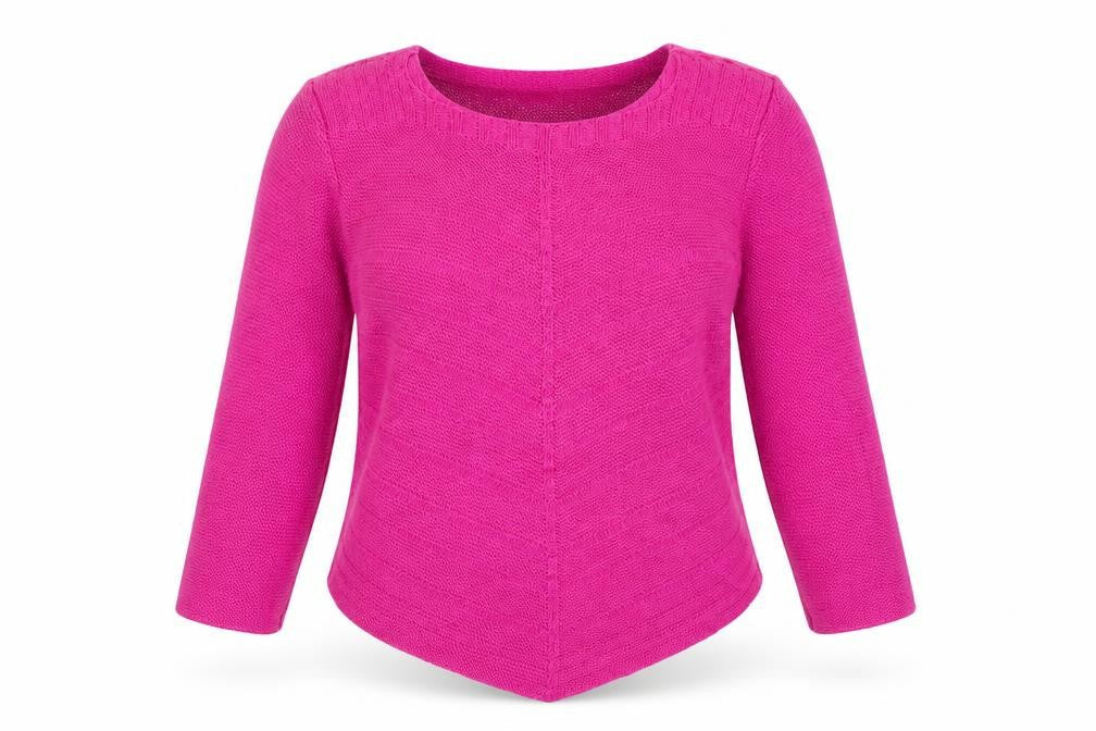 Bassini Womens Purple V-Neck Acrylic Pullover Jumper Size L