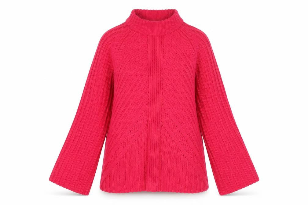 Saint Womens Pink Crew Neck Polyester Pullover Jumper Size S