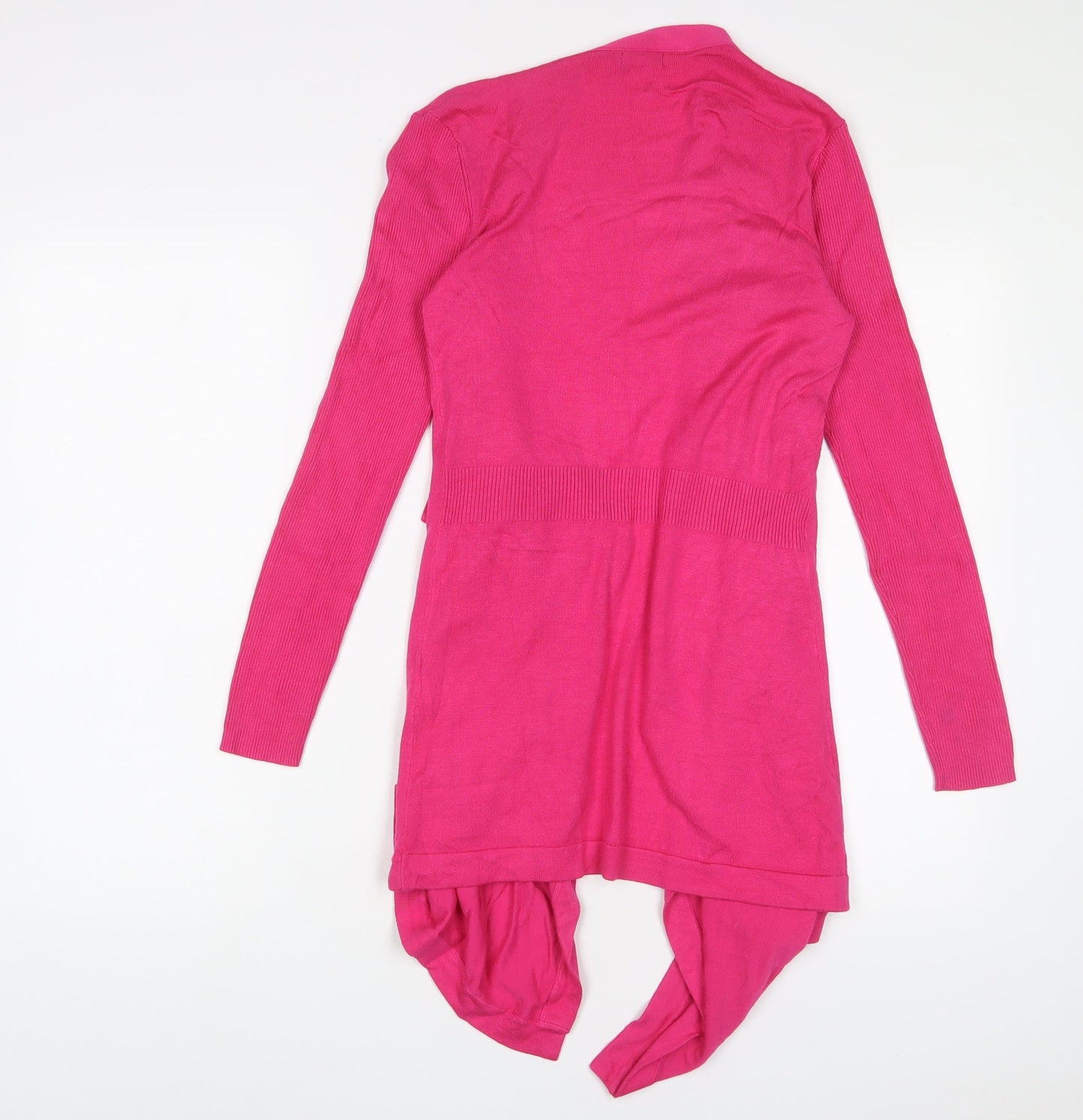 Planet Womens Pink V-Neck Viscose Cardigan Jumper Size XS