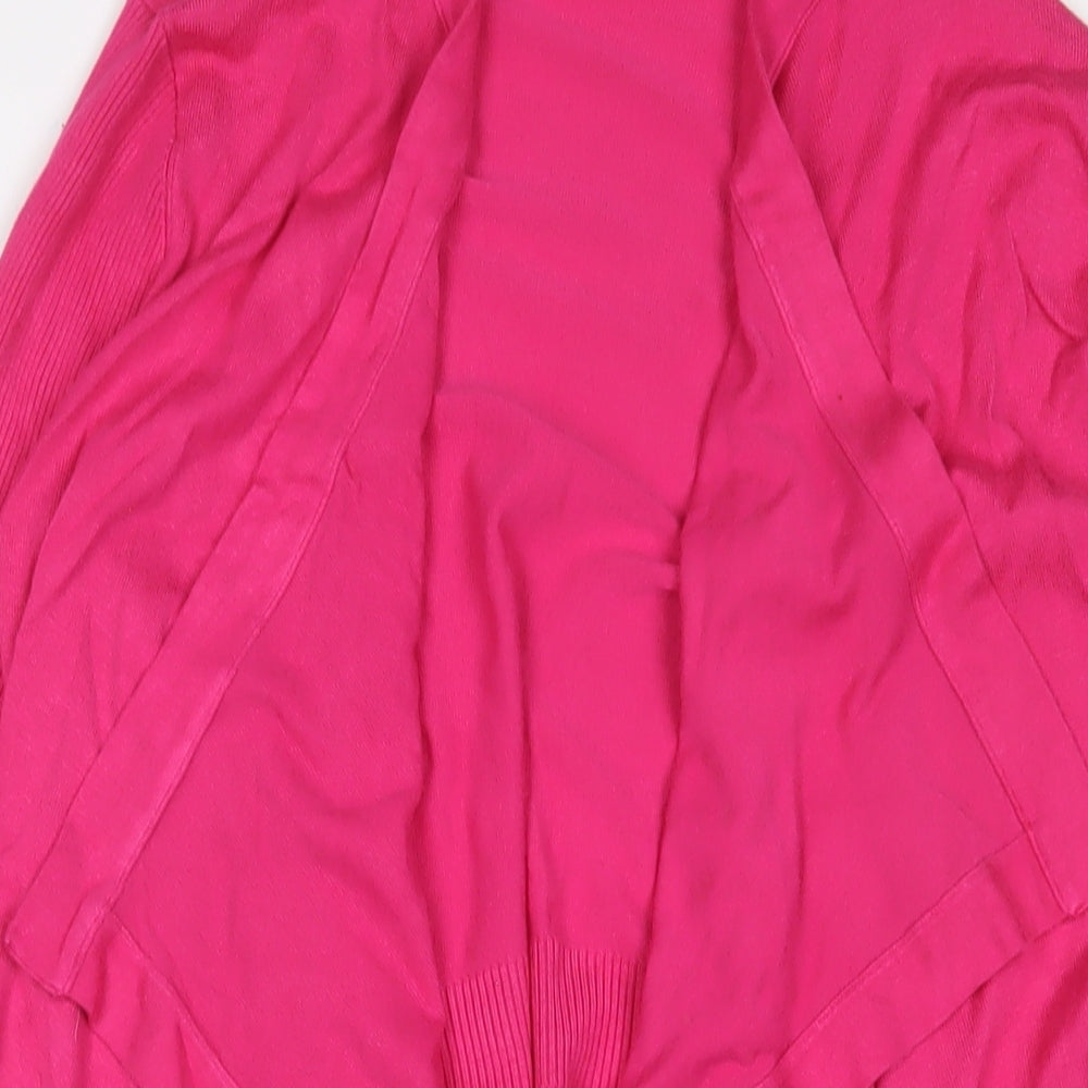 Planet Womens Pink V-Neck Viscose Cardigan Jumper Size XS