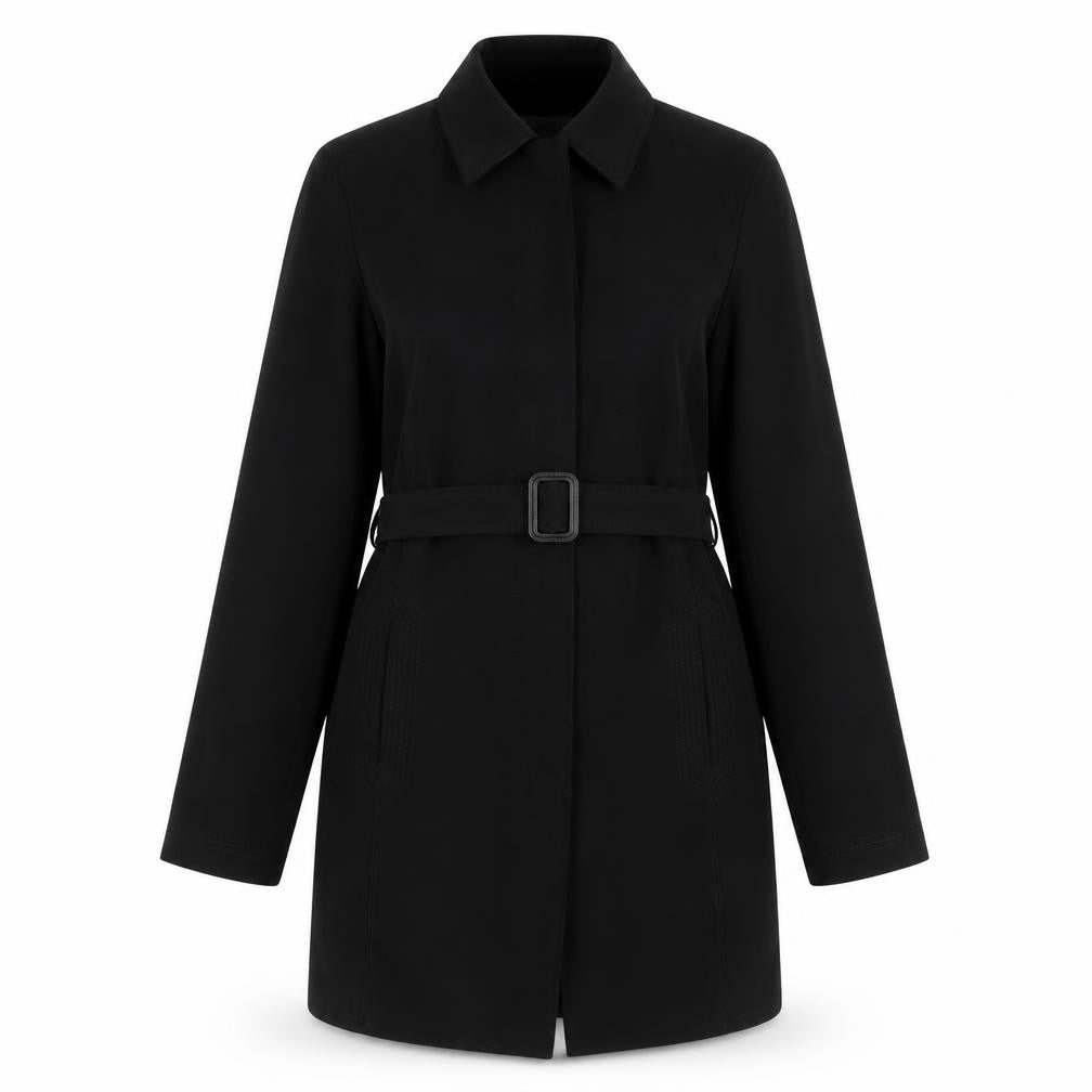 NEXT Womens Black Jacket Size 10 Button - Belted