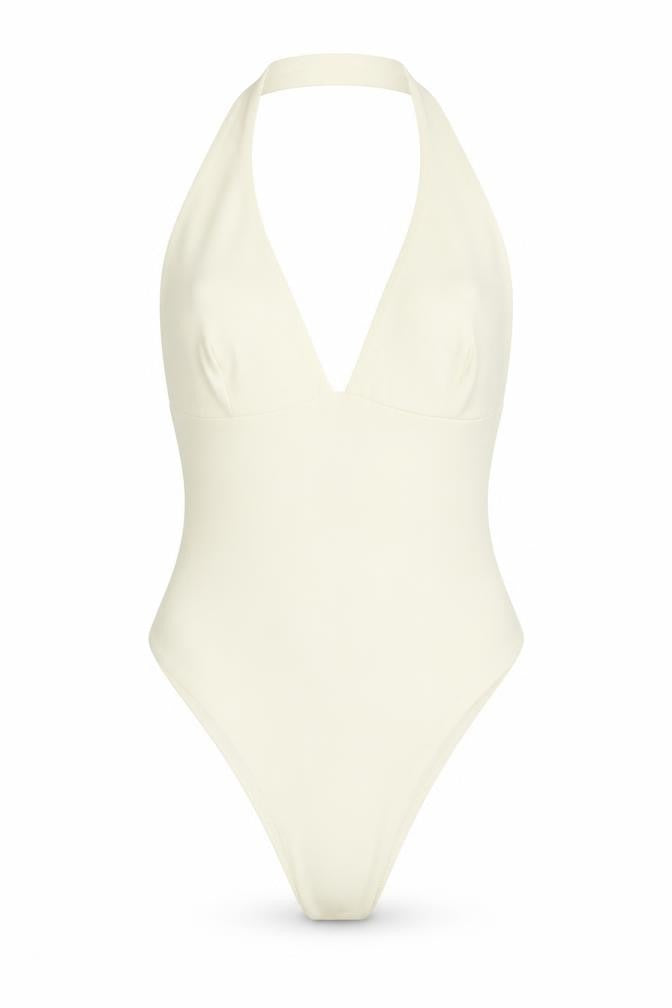 Zara Womens Beige Polyamide Bodysuit One-Piece Size S Pullover