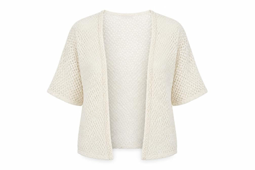 New Look Womens Beige V-Neck Polyester Cardigan Jumper Size 10